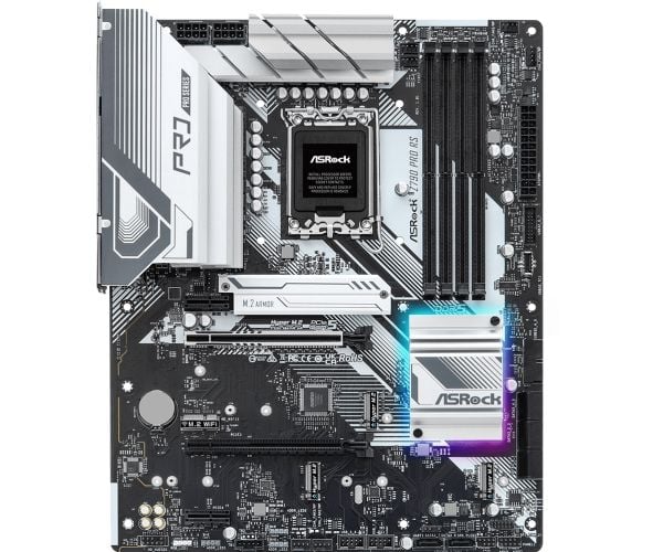 ASRock Z790 PRO RS - Hovedkort - LGA1700-sokkel - Z790 chipset - innbygd grafikk (CPU kreves) - HD-lyd (8-kanalers)