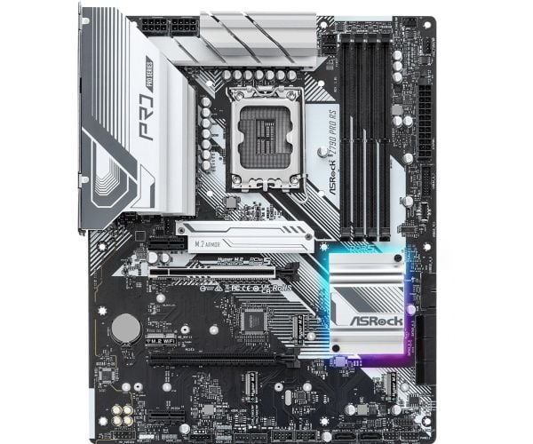 ASRock Z790 PRO RS - Hovedkort - LGA1700-sokkel - Z790 chipset - innbygd grafikk (CPU kreves) - HD-lyd (8-kanalers)