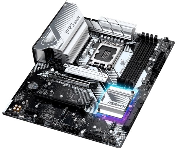 ASRock Z790 PRO RS - Hovedkort - LGA1700-sokkel - Z790 chipset - innbygd grafikk (CPU kreves) - HD-lyd (8-kanalers)