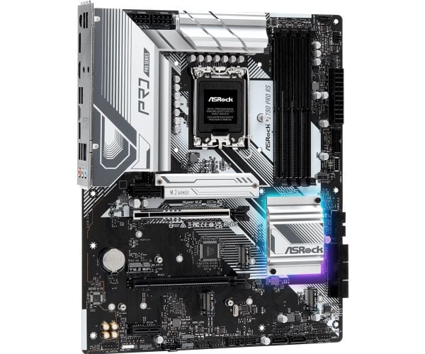 ASRock Z790 PRO RS - Hovedkort - LGA1700-sokkel - Z790 chipset - innbygd grafikk (CPU kreves) - HD-lyd (8-kanalers)