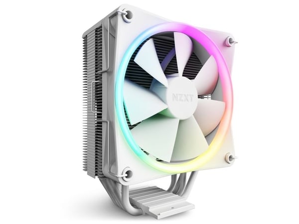 NZXT T120 RGB - Prosessorkjøler - (for: LGA115x Socket, LGA1200, LGA1700, AM4, AM5) - aluminium og kobber - 120 mm - hvit