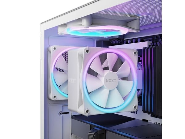 NZXT T120 RGB - Prosessorkjøler - (for: LGA115x Socket, LGA1200, LGA1700, AM4, AM5) - aluminium og kobber - 120 mm - hvit