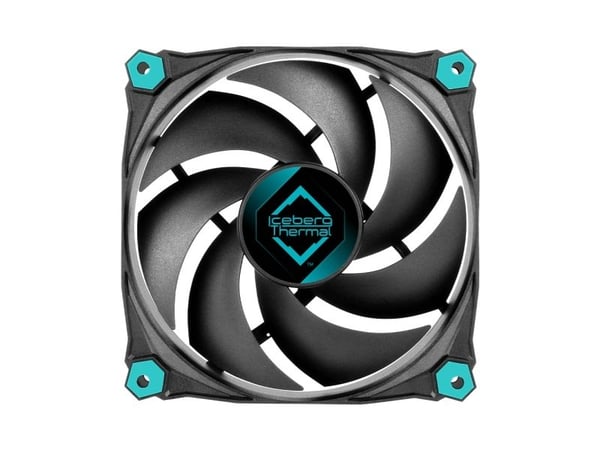 Iceberg Thermal IceGALE Silent, Vifte, 12 cm, 1100 RPM, 12,3 dB, 30 cfm, Sort