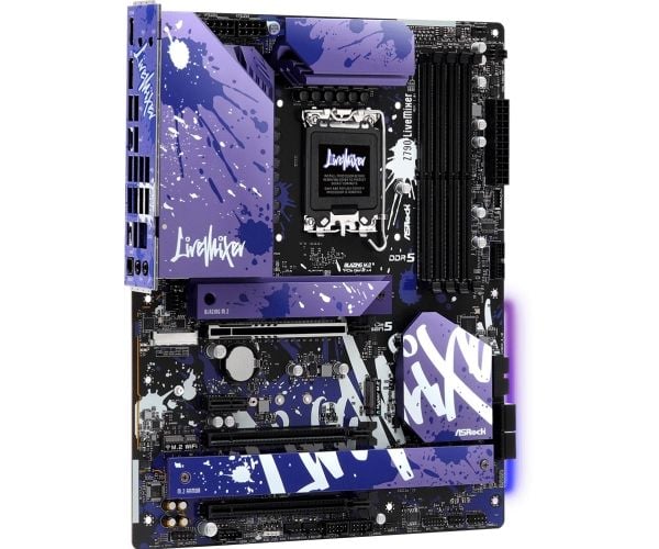 ASRock Z790 LiveMixer - Hovedkort - ATX - LGA1700-sokkel - Z790 Chipset - USB-C 3.2 Gen 2x2, USB 3.2 Gen 1, USB 3.2 Gen 2, USB-C 3.2 Gen2 - 2.5 Gig...