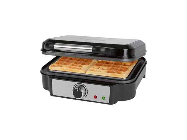 ProfiCook PC-WA 1240, 2 vafler/plater, Firkantet, Svart, Rustfritt stål, Rustfritt stål, Rustfritt stål, 1000 W
