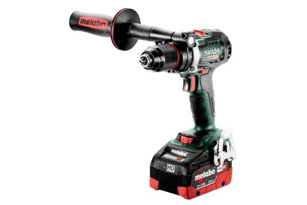 Metabo 602358660, Skrupistol, Pistolhåndtak, 1/2", Hurtigutløsende chuck, Svart, Grønn, Overoppheting, Overbelastning