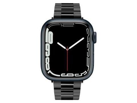 Spigen Modern Fit, Belte og klemme, Smartklokke, Svart, Apple, Rustfritt stål, Svart