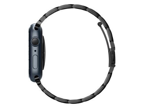 Spigen Modern Fit, Belte og klemme, Smartklokke, Svart, Apple, Rustfritt stål, Svart