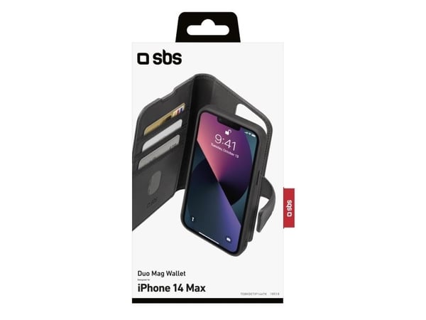 SBS Duo Mag, Folio-kotelo, Apple, iPhone 14 Plus, 17 cm (6.7"), Musta