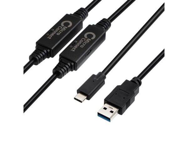 USB3.0 A - USB-C Gen1 -kaapeli - 10 m kaapeli, 5 Gbit/s