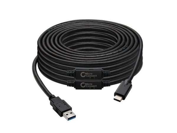 USB3.0 A - USB-C Gen1 -kaapeli - 10 m kaapeli, 5 Gbit/s