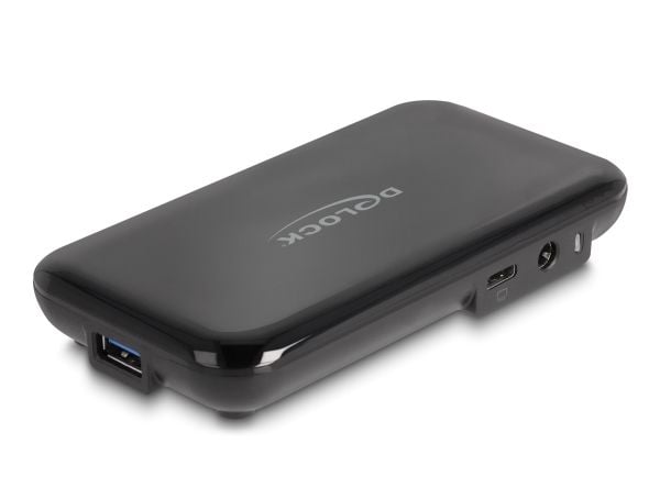 Delock 7-porttinen USB 3.2 Gen 2 -keskitin, jossa on 4 USB Type-A- ja 3 USB Type-C-porttia
