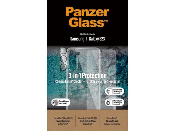 PanzerGlass Galaxy S23+ Kit Kansi/lasi/kameran objektiivi
