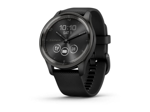 Garmin vívomove Trend - 40 mm - svart - smartklokke med bånd - silikon - håndleddstørrelse: 125-190 mm - monokrom - Bluetooth, ANT+ - 28.3 g