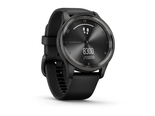 Garmin vívomove Trend - 40 mm - svart - smartklokke med bånd - silikon - håndleddstørrelse: 125-190 mm - monokrom - Bluetooth, ANT+ - 28.3 g
