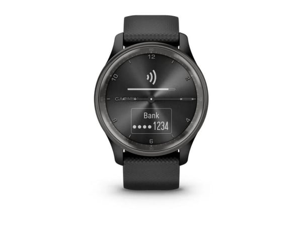 Garmin vívomove Trend - 40 mm - svart - smartklokke med bånd - silikon - håndleddstørrelse: 125-190 mm - monokrom - Bluetooth, ANT+ - 28.3 g