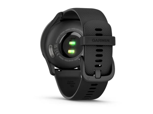 Garmin vívomove Trend - 40 mm - svart - smartklokke med bånd - silikon - håndleddstørrelse: 125-190 mm - monokrom - Bluetooth, ANT+ - 28.3 g