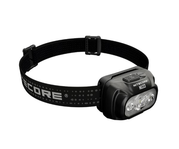 Nitecore NU33, Hodebåndslommelykt, Sort, Aluminium, Knapper, 1 m, IP66