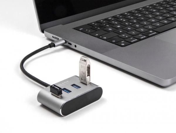 Delock - Hubb - 4 x USB 3.2 Gen 1 - skrivbordsmodell
