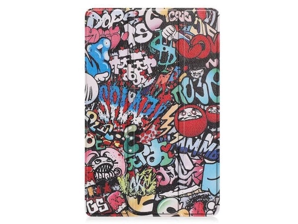 CoreParts - Lommebok for nettbrett - tri-fold caster, with auto-wake function - polyuretanlær - graffiti style - for Xiaomi Redmi Pad
