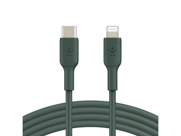 Belkin BoostCharge - Lightning-kabel - USB-C hann til Lightning hann - 2 m - svart - USB Power Delivery (18 W)