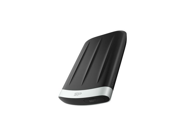 SILICON POWER Armor A65B - Harddisk - 1 TB - ekstern (bærbar) - 2.5" - USB 3.2 Gen 1 - 256-bit AES - svart, grå
