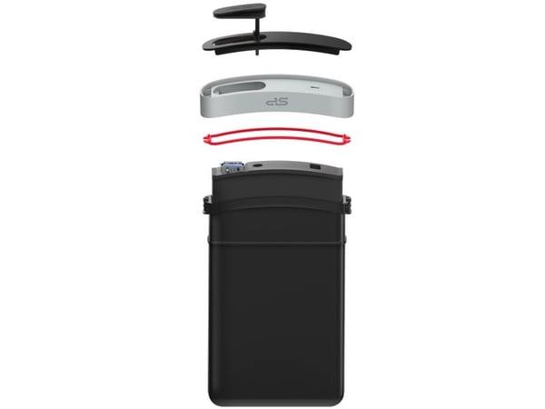 SILICON POWER Armor A65B - Harddisk - 1 TB - ekstern (bærbar) - 2.5" - USB 3.2 Gen 1 - 256-bit AES - svart, grå