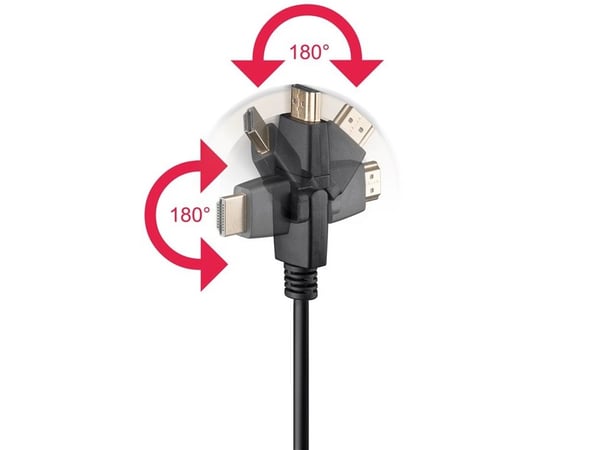 Goobay 61283, 1,5 m, HDMI Type A (Standard), HDMI Type A (Standard), 3D, 18 Gbit/sek, musta