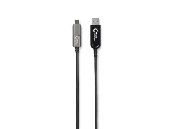 MicroConnect Premium - USB-kabel - 24 pin USB-C (hann) til USB-type A (hann) - USB 3.2 Gen 2 - 5 m - Active Optical Cable (AOC) - svart