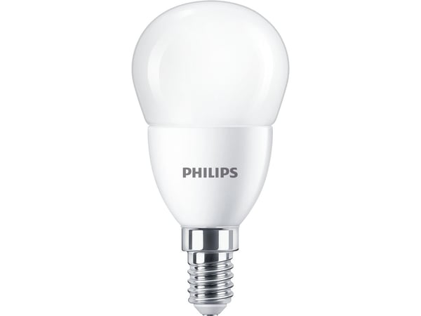 Philips ICE Candle and chandelier - LED-lyspære - form: P48 - mattslipt finish - E14 - 7 W (ekvivalent 60 W) - klasse E - kjølilg hvitt lys - 4000 K
