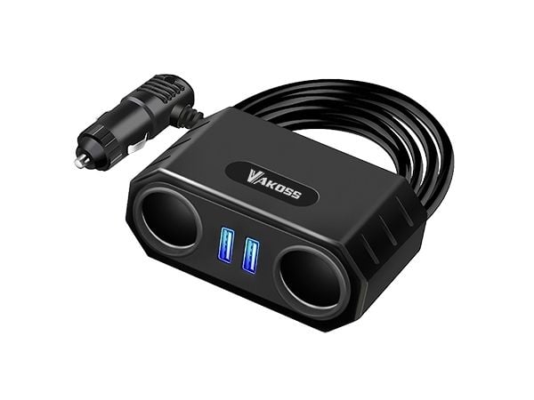 Vakoss Automobile Power Adapter, Auto, DC, 7 m, Musta Vakoss Automobile Power Adapter, Auto, DC, 7 m, Musta