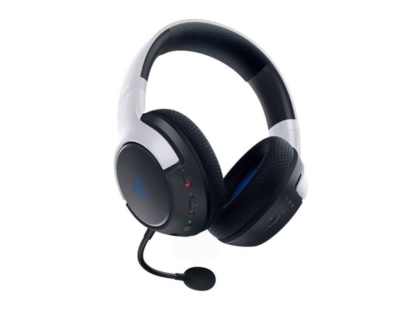 Razer Kaira HyperSpeed - PlayStation Licensed - hodesett - full størrelse - Bluetooth / 2,4 GHz radiofrekvens - trådløs - USB-C - hvit