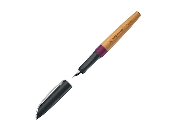 Stabilo GROW - Klimanøytral fyllepenn - Plommetre / Kirsebærtre - Medium spiss - Bruker standard patroner