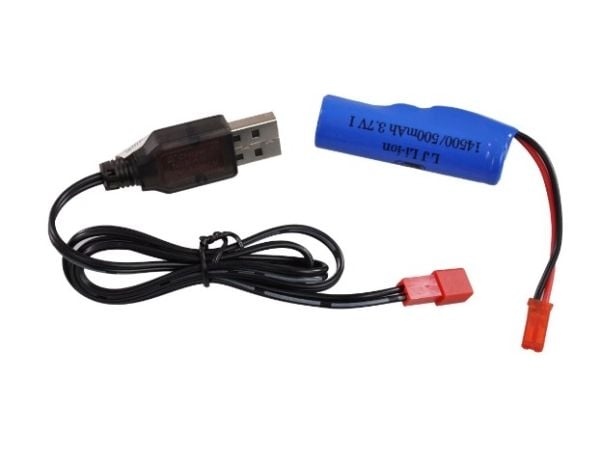 Amewi RC traktor med tipphenger LiIon 500mAh hvit/6+