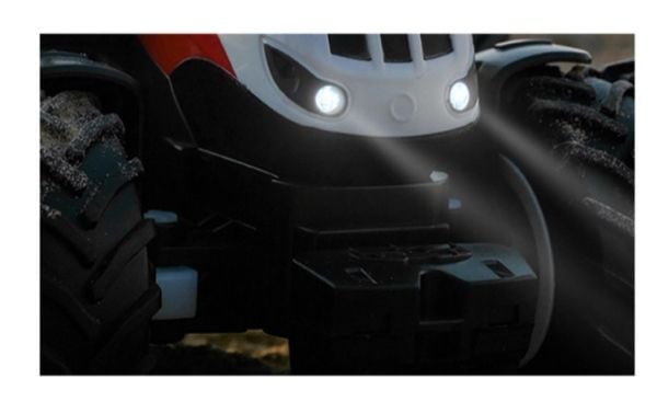 Amewi RC traktor med tipphenger LiIon 500mAh hvit/6+