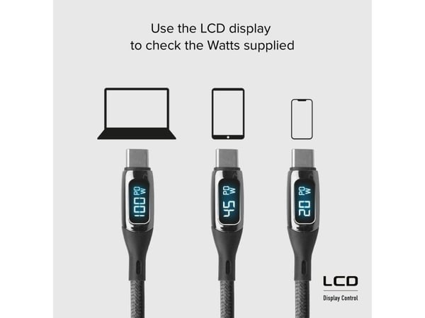 SBS TECABLETCCLED100WK, 1 m, USB C, USB C, 480 Mbit/s, Musta