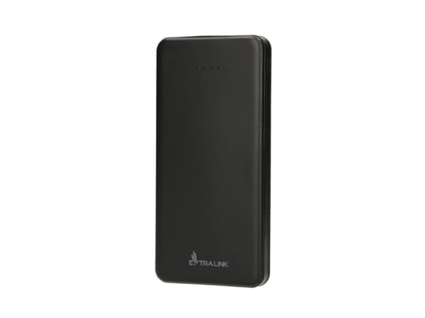 Extralink EPB-078B - Strømbank - 10000 mAh - 2.1 A - 2 utgangskontakter (USB) - svart