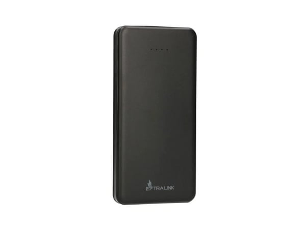 Extralink EPB-078B - Strømbank - 10000 mAh - 2.1 A - 2 utgangskontakter (USB) - svart