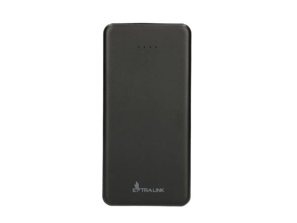 Extralink EPB-078B - Strømbank - 10000 mAh - 2.1 A - 2 utgangskontakter (USB) - svart