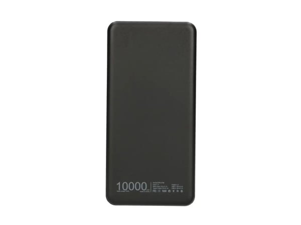 Extralink EPB-078B - Strømbank - 10000 mAh - 2.1 A - 2 utgangskontakter (USB) - svart