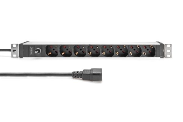 DIGITUS Alu pistorasia 8-way 1U IT 2m 2m