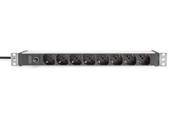 DIGITUS Alu pistorasia 8-way 1U IT 2m 2m