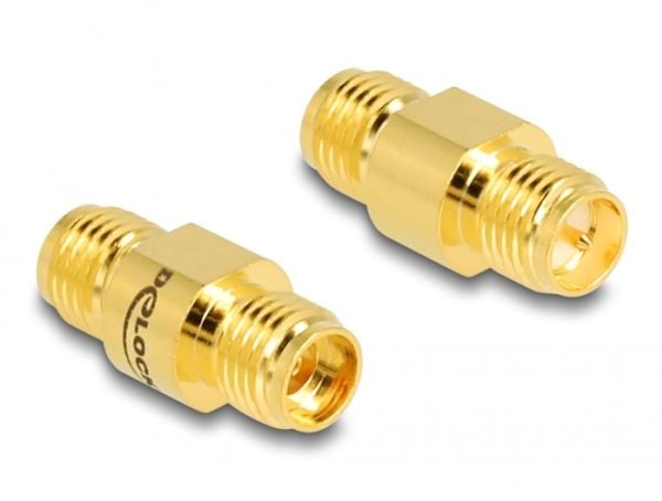 DELOCK-sovitin RP-SMA-naaras SMA-naarasliittimeen
