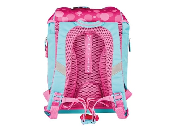 Herlitz SoftLight Plus GreenLine Pink Bubbles, Pencil pouch, Sportsbag, Lunchboks, Pennal, Skolesekk, Jente, Barneskole, Ryggsekk, 16 l, Sidelomme