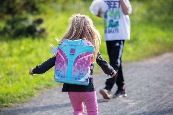 Herlitz SoftLight Plus GreenLine Pink Bubbles, Pencil pouch, Sportsbag, Lunchboks, Pennal, Skolesekk, Jente, Barneskole, Ryggsekk, 16 l, Sidelomme
