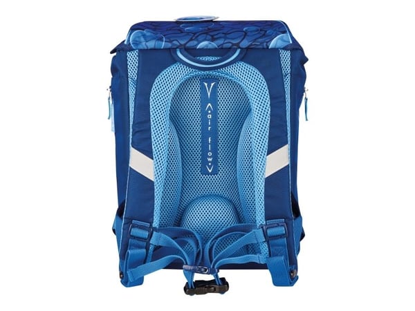 Herlitz SoftLight Plus GreenLine Deep Sea, Lunchboks, Pennal, Pencil pouch, Skolesekk, Sportsbag, Gutt, Barneskole, Ryggsekk, 16 l, Sidelomme