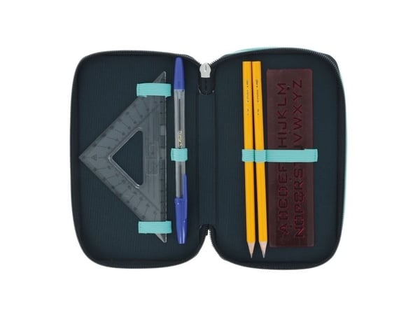 Herlitz TriCase Happy Lions, 31 stykker, Flerfarget, Polyester, Mønster, 190 mm, 70 mm
