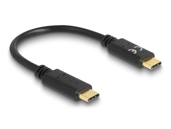 Delock USB Type-C -latauskaapeli 15 cm PD 5 A E-Markkerilla varustettuna