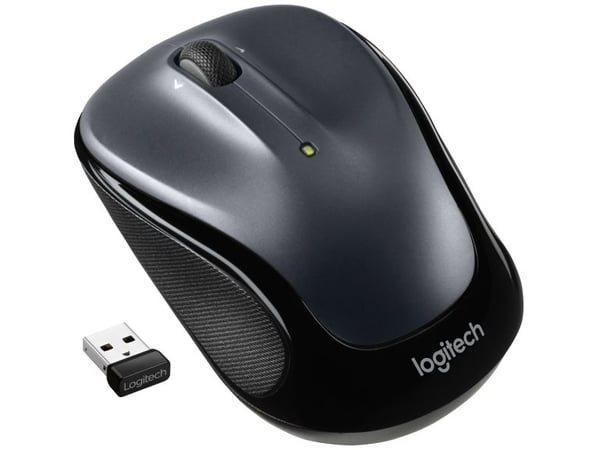 Logitech M325s, Molempikätinen, Optinen, Langaton RF, 1000 DPI, Musta