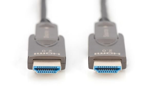 DIGITUS HDMI AOC hybridi valokaapeli 4K irrotettava 10m musta